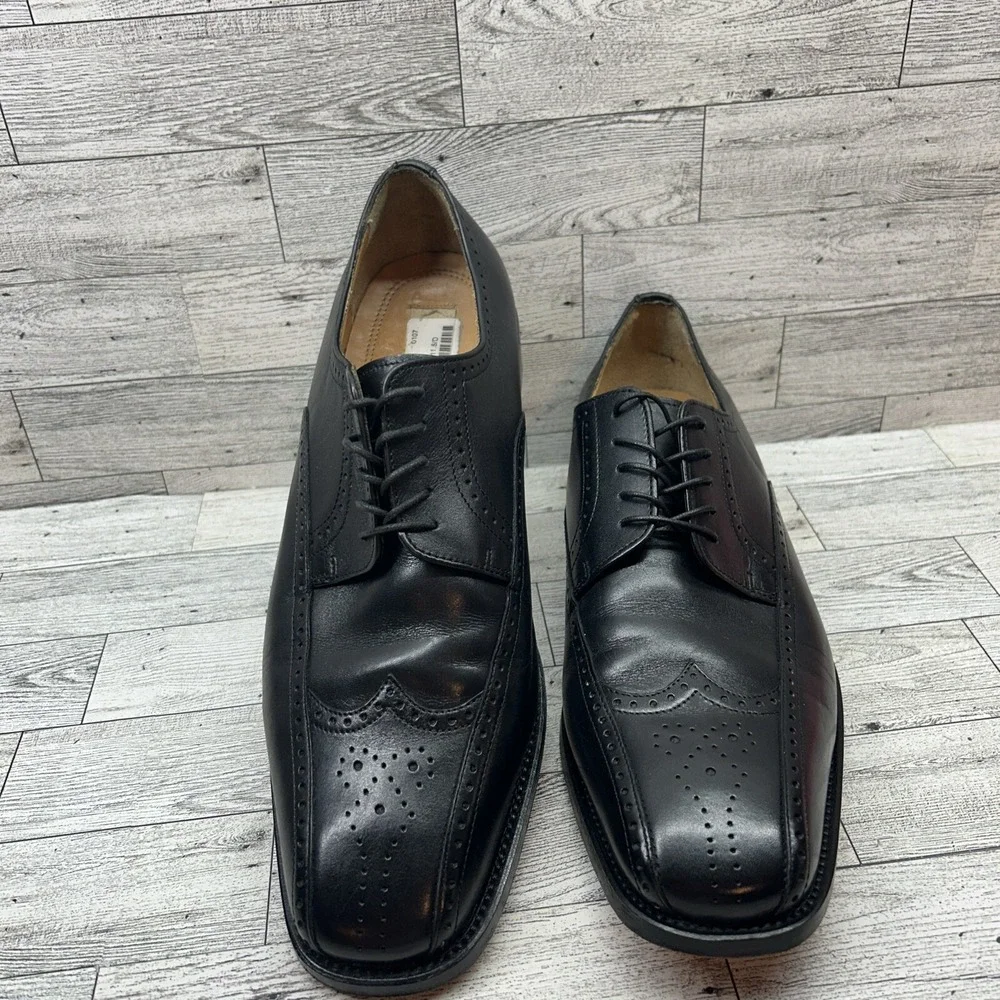 Florsheim Imperial Oxford Black Leather Wingtip Shoes 18193 Men Size 11.5D